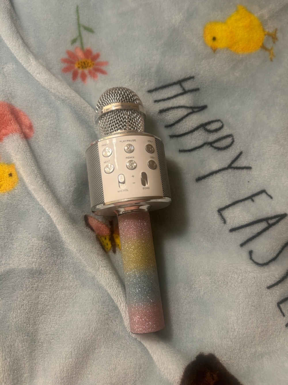 Wireless Karaoke Microphone - Rainbow Glitter Handle (Unknown Brand)